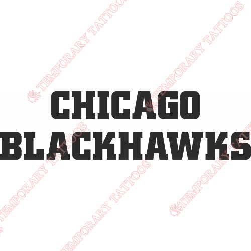 Chicago Blackhawks Customize Temporary Tattoos Stickers NO.113
